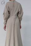 mame kurogouchi round neck dress MM22PS JS728